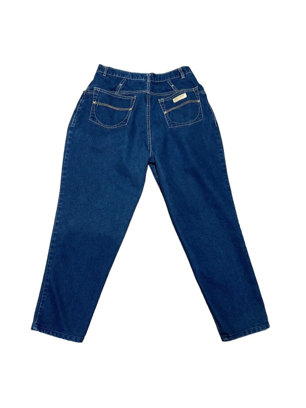 Vtg Gitano Mom Jeans Size 18 High Waisted Blue Demin Cotton Tapered Leg Womens